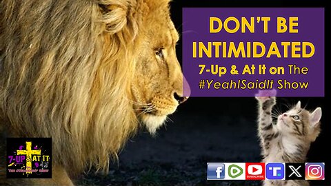 WORD OF THE DAY: MATTHEW 10:26 - DON'T BE INTIMIDATED!