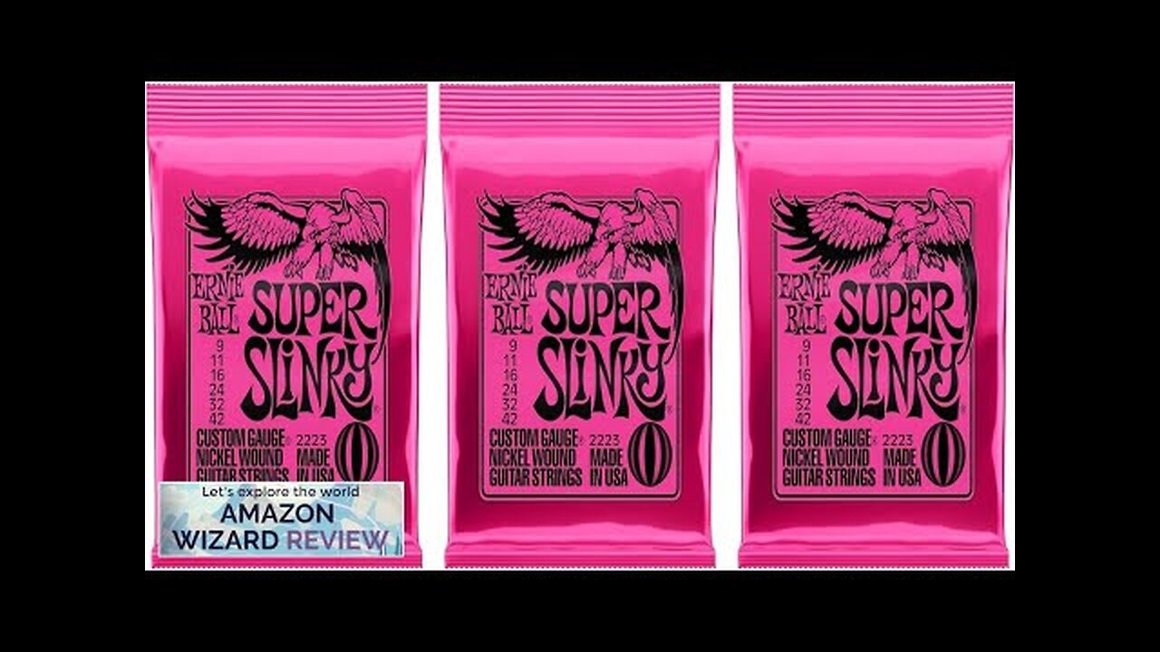 Ernie Ball Super Slinky Electric Guitar Strings 9-42 (Pack of 3 Sets) Review