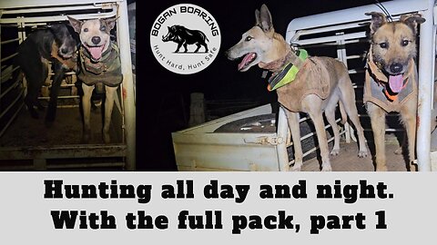 Hunting all day and night. With the full pack. part 1