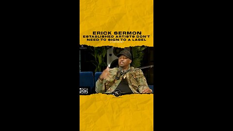 @erick_sermon Established artists don’t need to sign to a label