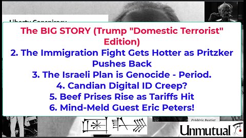 Liberty Conspiracy LIVE 9-30-25 Trump v Pritzker, Sumud Flotilla, Israel v Peace