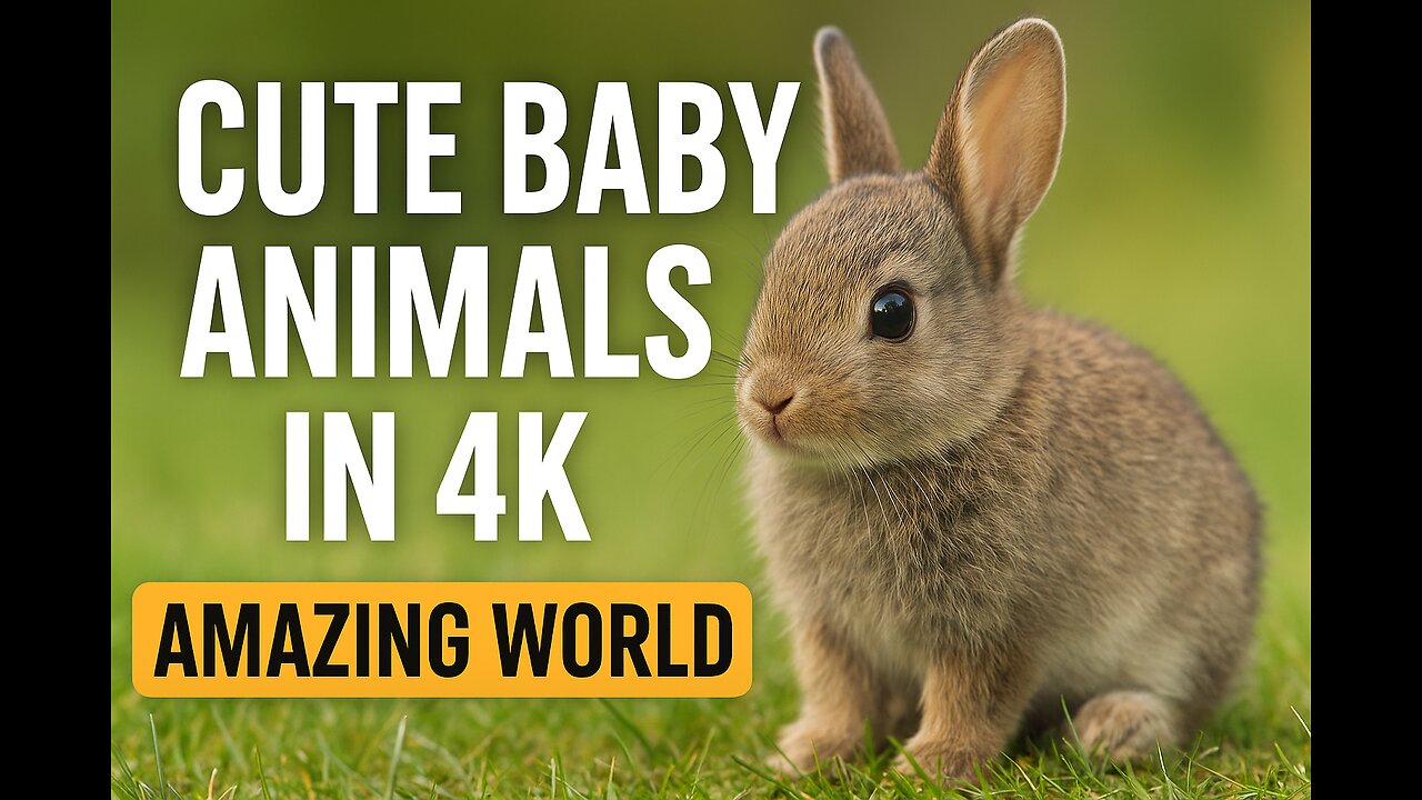 Adorable Baby Animals: A Relaxing Journey Through the Wild" |