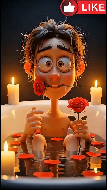 The flower you kept in memory of your girlfriend didn't just wither away. AI generator funny