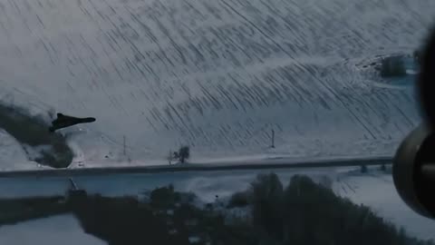 The Mi-8 crew shoots down a Russian shahed almost close to them.