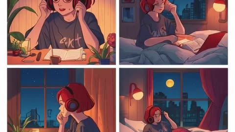 lucid-origin_Ilustração_digital_estilo_anime_lofi_dividida_em_quatro_quadros._Garota_jovem_-0.mp4