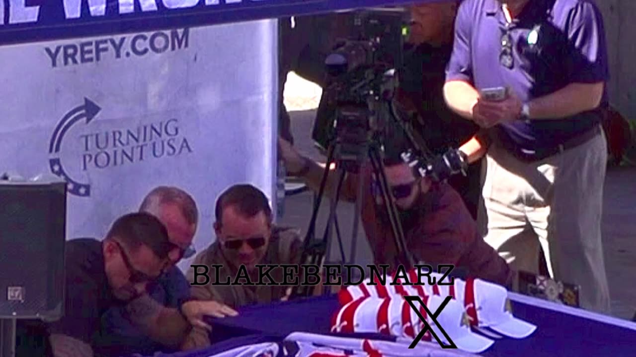 CHARLIE KIRK... SECURITY TEAM HAND-TRACKING