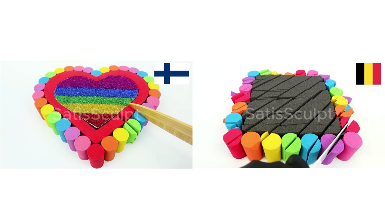 Symmetry of Nations 🇫🇮🇧🇪 — Pure 4K Visual ASMR • Dual Serenity • Art en Mouvement