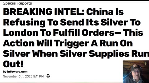 Run On Silver Coming When Big Boys Can Get Deliveries on Paper For Real Thing -11-06-25