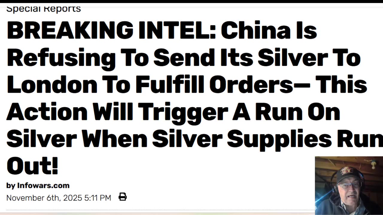 Run On Silver Coming When Big Boys Can Get Deliveries on Paper For Real Thing -11-06-25