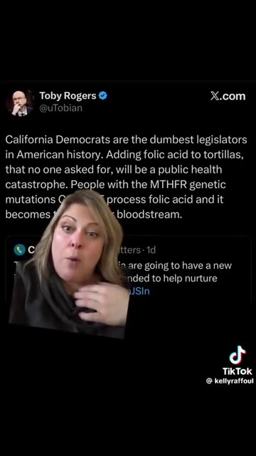 California will require folic acid to be added to tortillas starting January 2026.