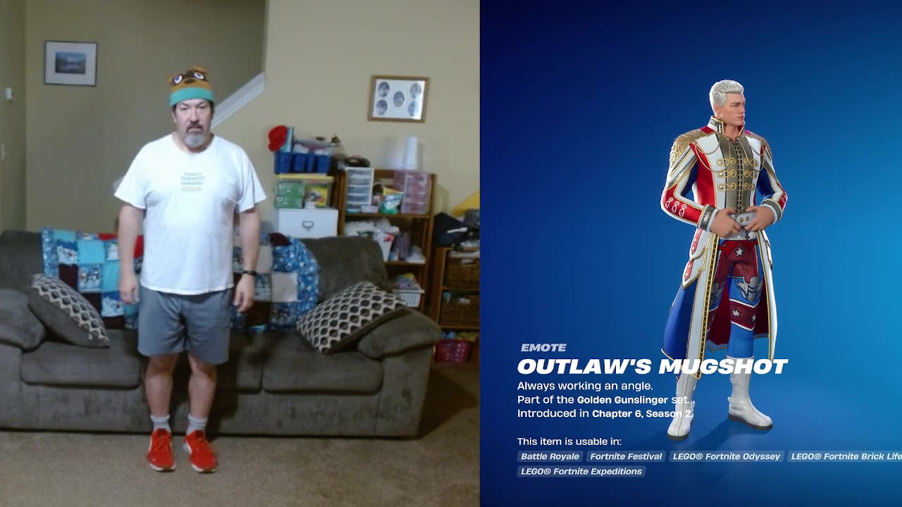 FFG Dance Fortnite Emotes Outlaw's Mugshot