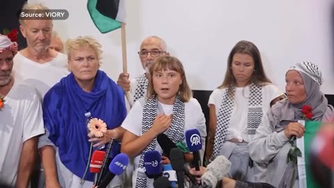 Greta Thunberg accuses world leaders of 'betraying' Palestinians