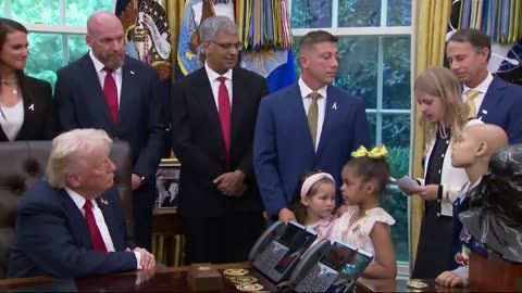 16-year-old Carolyn Hendrix, a pediatric bone cancer survivor, on the Executive Order