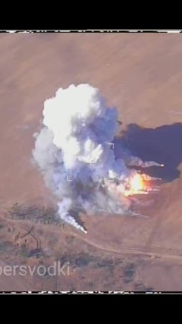 Destruction of the launcher of the Ukrainian air defense system