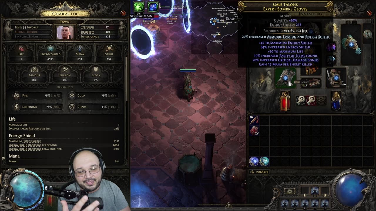 Path Of Exile 2 - Crit Spark Invoker Monk! Cast On Dodge Spark - Blink Through All of Early Access