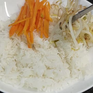 Easy Dinner Recipe. Bibimbap #shorts #easy #food #cooking #recipes #asianfood