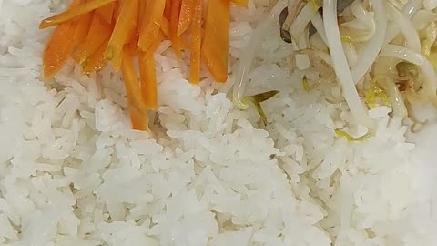 Easy Dinner Recipe. Bibimbap #shorts #easy #food #cooking #recipes #asianfood