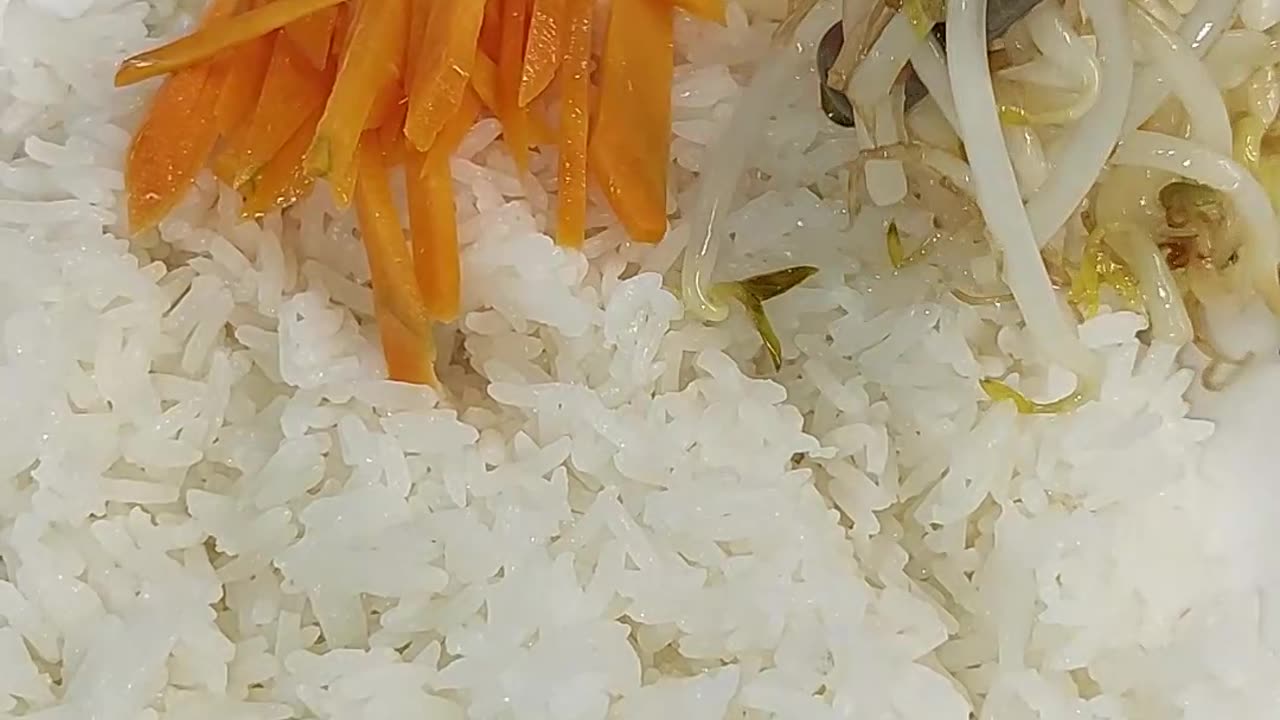 Easy Dinner Recipe. Bibimbap #shorts #easy #food #cooking #recipes #asianfood