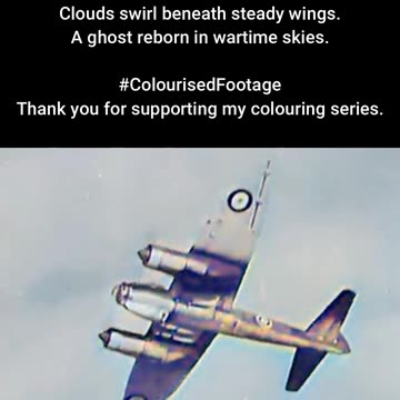 Repainted Ju 88 in British Hands #ColourisedHistory