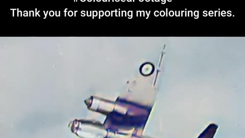 Repainted Ju 88 in British Hands #ColourisedHistory