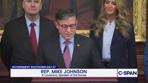 SPEAKER JOHNSON: "After a months-long pressure campaign from the far left,