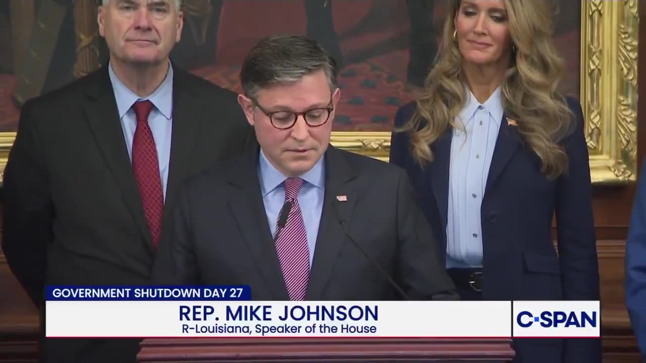 SPEAKER JOHNSON: "After a months-long pressure campaign from the far left,