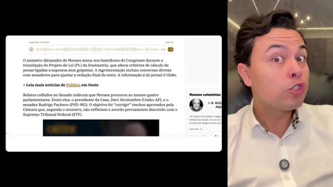 Globo divulgou bastidor GRAVÍSSIMO contra Alexandre de Moraes