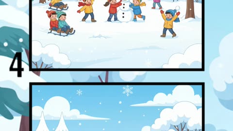 Winter Fun ❄️ | Can You Find the Differences? ☃️👧🧒