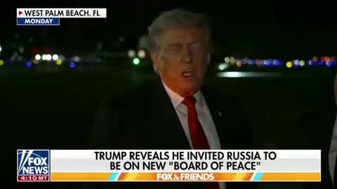 Trump asks Putin to join the Board of Peace re: GAZA