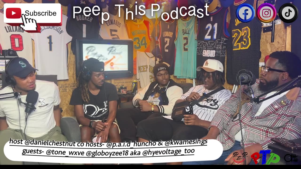 Peep This Podcast Co-Host - Que & Kwame & Guests Tone Wxve - Globoy Zee
