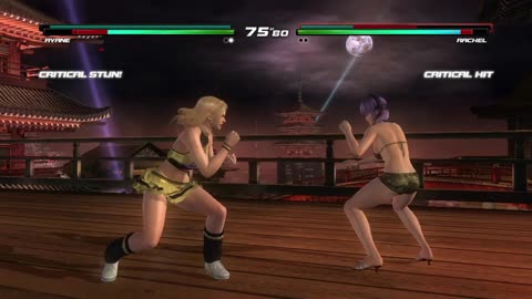 Ayane + Honoka vs Hitomi + Rachel