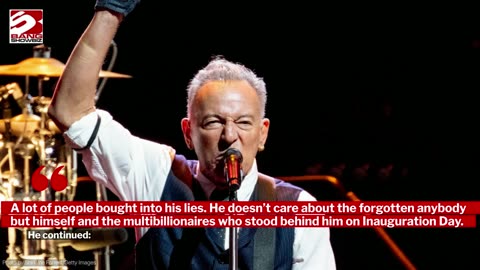 Bruce Springsteen has called for Donald Trump to be impeached