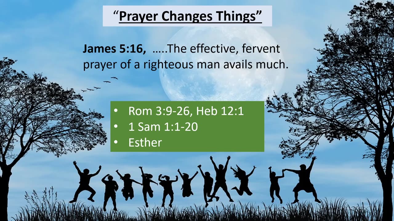 Prayer Changes Things