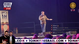 🔴 Tommy Robinson massive LIVE EVENT in Tel Aviv
