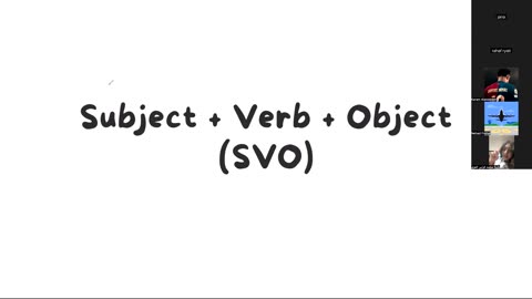 Basic sentence structure Class (5)