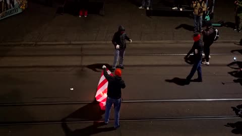 Zurich police deploy water cannon against Trump and WEF protesters