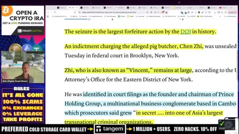 The U.S. Seized 127k Bitcoin By DRAINING WALLETS. Chinese Cooking Oil Crash.