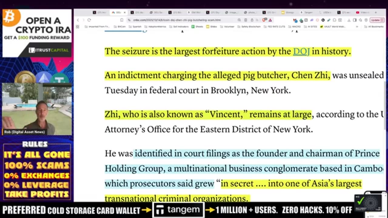 The U.S. Seized 127k Bitcoin By DRAINING WALLETS. Chinese Cooking Oil Crash.