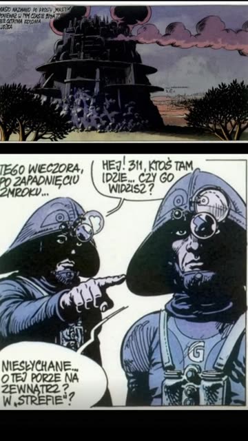 #yans #rosinski #komiks #animacja #fanmade #darkfuture #comic #rosiński #przybysz z #przyszłości