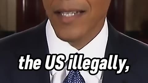 Barack Obama in 2014 saying if you commit crimes in America, you’ll be deported.