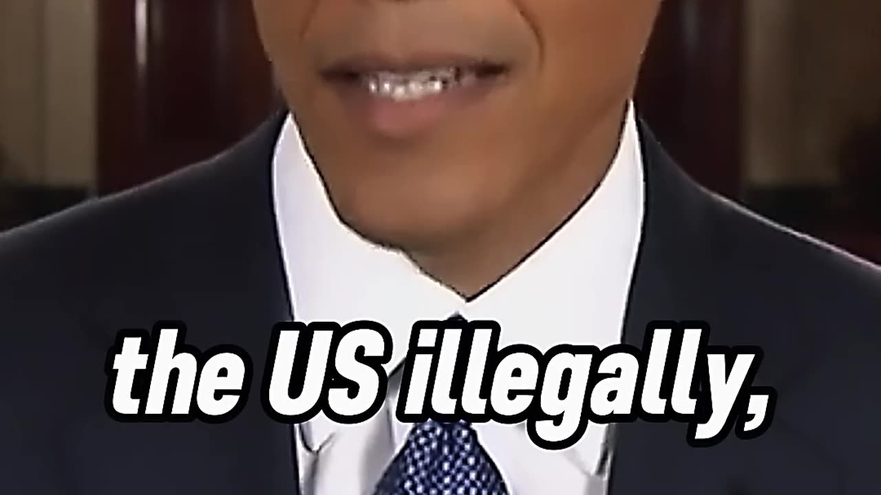 Barack Obama in 2014 saying if you commit crimes in America, you’ll be deported.