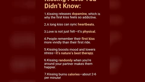 💋 10 Kissing Facts That Will Blow Your Mind! 😱