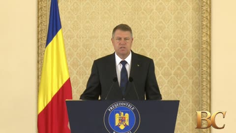 Romanian President Klaus Iohannis announces resignation