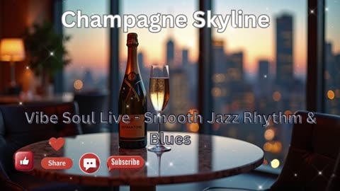 Champagne Skyline | Luxury Lounge Jazz & Cool Sax | Vibe Soul Live Late-Night R&B