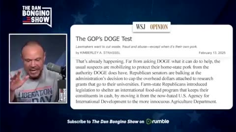 Dan Bongino "Elon Musk and DOGE may have just hit the mother lode of fraud"