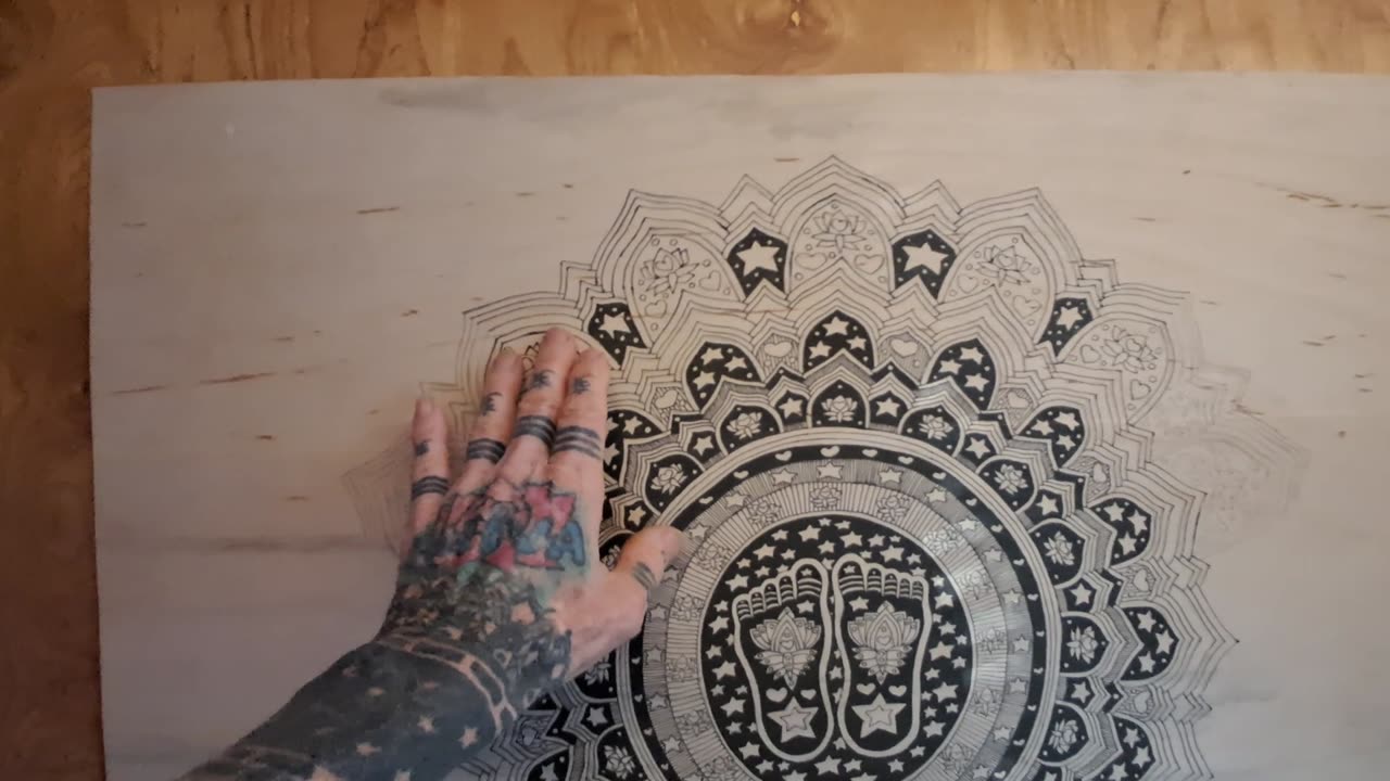 BEEN AWHILE...LOTUS MANDALA DRAWINGS...RAMMM RAMMM RAMMM...