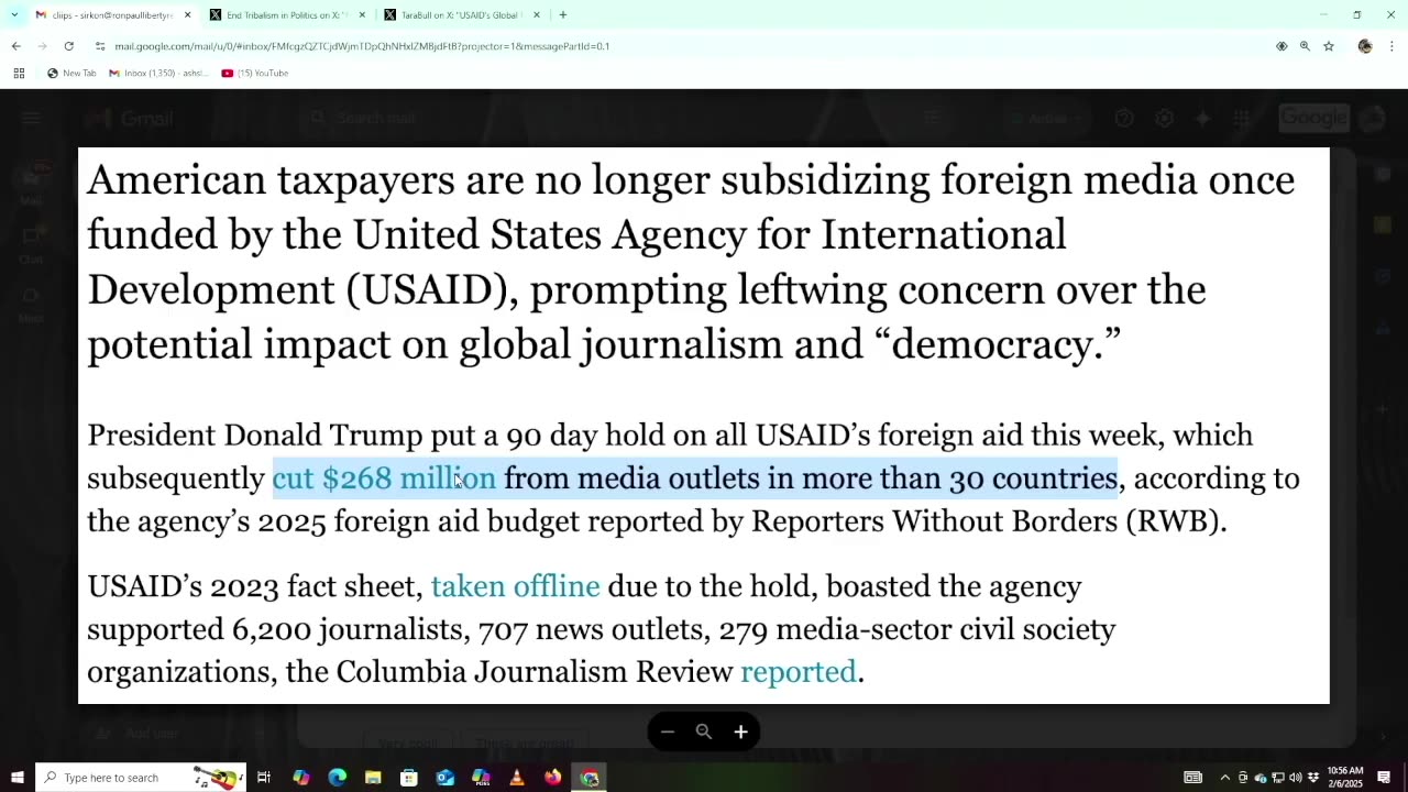 Nearly all mainstream media - WORLDWIDE - has been funded by USAID