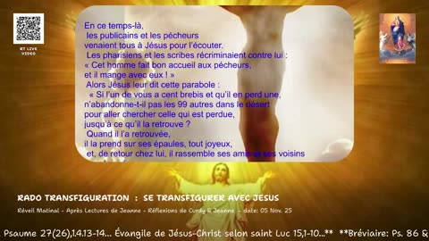 Réveil Matinal - Après Lectures de Jeanne - Réflexions de Curdy & Jeanne - date: 06 Nov. 25