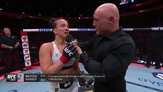 Maycee Barber Octagon Interview | UFC 323
