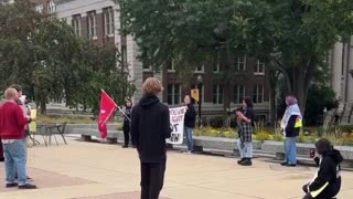 Leftist students at the University of Minnesota held a protest denouncing Charlie Kirk
